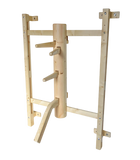 "Qualità Standard" Manichino di legno tradizionale Wing Tsun con ancoraggio a parete - colori vari