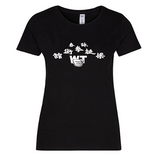 Black Streetwear woman T-shirt - Traditional Logo