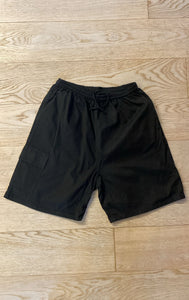 Pantaloncino corto nero no logo