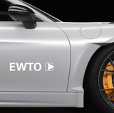 Adesivo EWTO Logo – Sticker per Auto, Vetri e Laptop (10, 20, 30 cm)