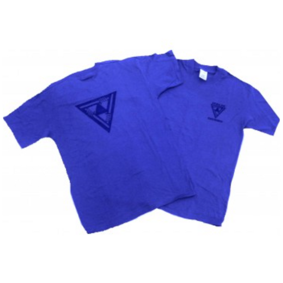 T-shirt allievo blu unisex mezza manica escrima